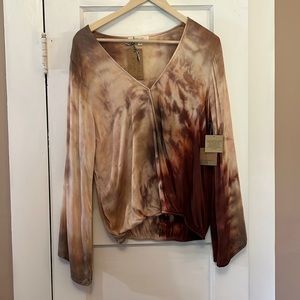 NWT River + Sky Rowan blouse. Gorgeous hand-dyed fabric!